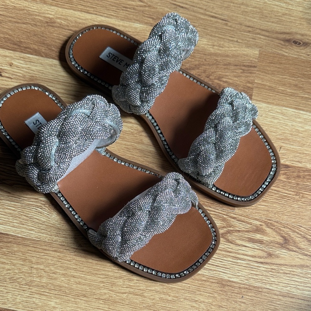 Steve Madden Metallic Braided Sandals